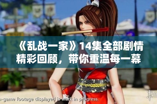 《乱战一家》14集全部剧情精彩回顾，带你重温每一幕的热血与感动