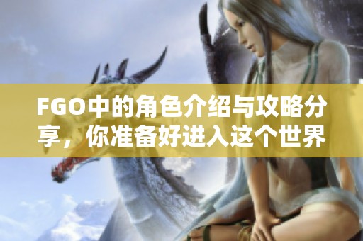 FGO中的角色介绍与攻略分享，你准备好进入这个世界了吗