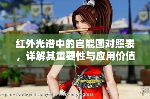 红外光谱中的官能团对照表，详解其重要性与应用价值