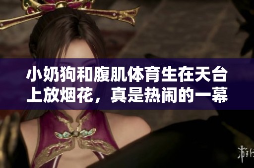 小奶狗和腹肌**生在天台上放烟花，真是热闹的一幕啊