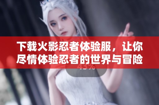 下载火影忍者体验服，让你尽情体验忍者的世界与冒险之旅
