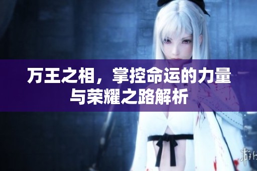 万王之相，掌控命运的力量与荣耀之路解析