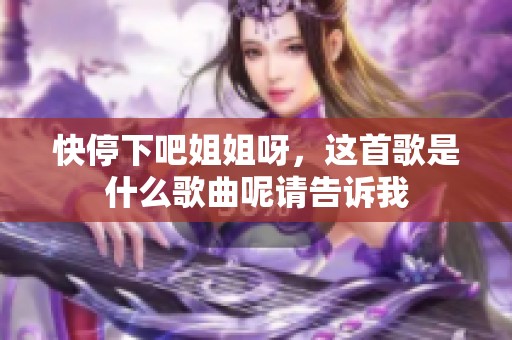 快停下吧姐姐呀，这首歌是什么歌曲呢请告诉我