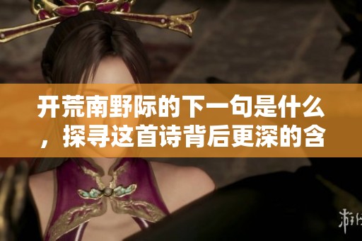 开荒南野际的下一句是什么，探寻这首诗背后更深的含义与意境