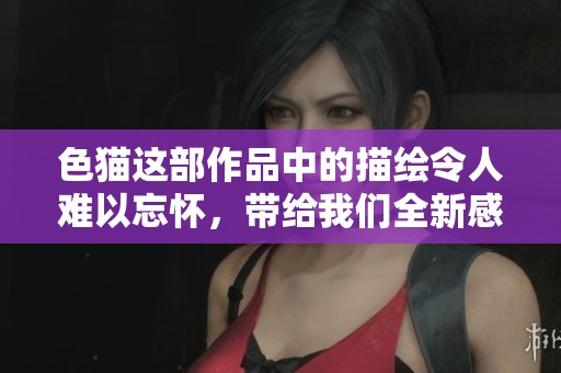 色猫这部作品中的描绘令人难以忘怀，带给我们全新感受与思考。