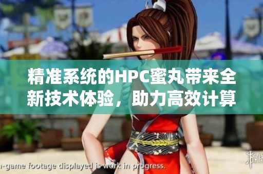 精准系统的HPC蜜丸带来全新技术体验，助力高效计算和数据处理进步
