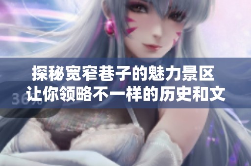 探秘宽窄巷子的魅力景区 让你领略不一样的历史和文化魅力