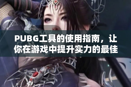 PUBG工具的使用指南，让你在游戏中提升实力的最佳选择