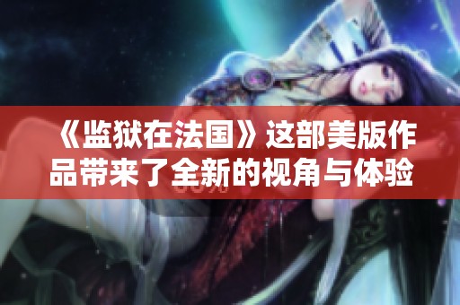 《监狱在法国》这部美版作品带来了全新的视角与体验