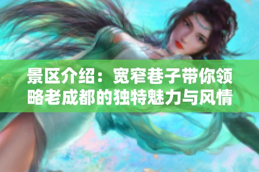 景区介绍：宽窄巷子带你领略老成都的独特魅力与风情
