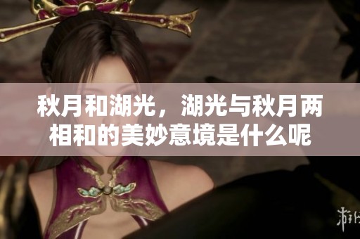 秋月和湖光，湖光与秋月两相和的美妙意境是什么呢