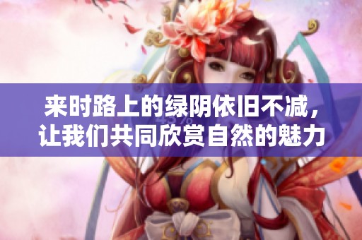 来时路上的绿阴依旧不减，让我们共同欣赏自然的魅力