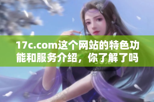 17c.com这个网站的特色功能和服务介绍，你了解了吗？