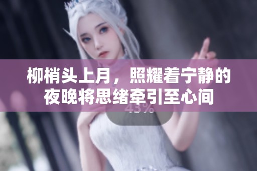 柳梢头上月，照耀着宁静的夜晚将思绪牵引至心间
