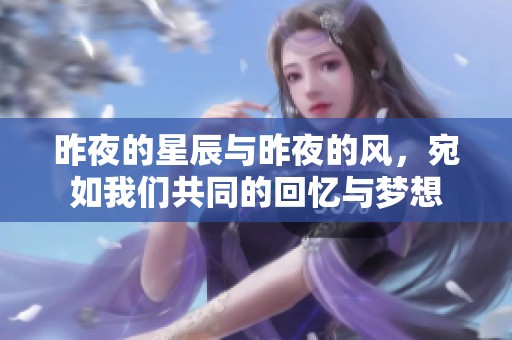 昨夜的星辰与昨夜的风，宛如我们共同的回忆与梦想