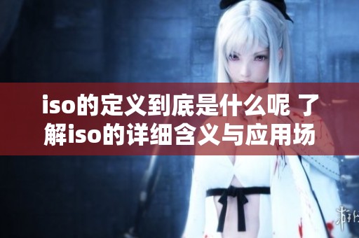 iso的定义到底是什么呢 了解iso的详细含义与应用场景