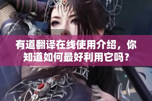 有道翻译在线使用介绍，你知道如何最好利用它吗？