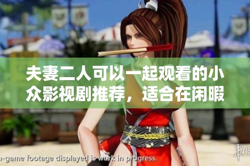 夫妻二人可以一起观看的小众影视剧推荐，适合在闲暇时间品味