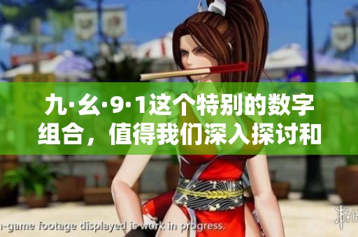 九·幺·9·1这个特别的数字组合，值得我们深入探讨和关注