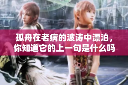 孤舟在老病的波涛中漂泊，你知道它的上一句是什么吗