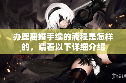 办理离婚手续的流程是怎样的，请看以下详细介绍