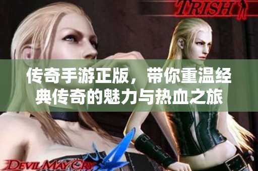 传奇手游正版，带你重温经典传奇的魅力与热血之旅
