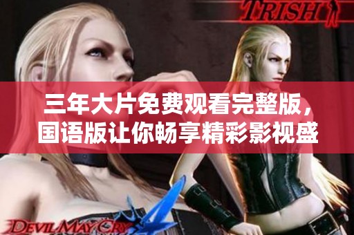 三年大片免费观看完整版，国语版让你畅享精彩影视盛宴