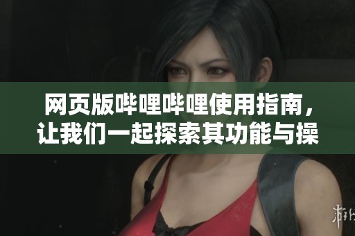 网页版哔哩哔哩使用指南，让我们一起探索其功能与操作技巧