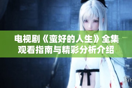 电视剧《蛮好的人生》全集观看指南与精彩分析介绍