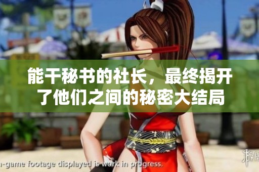 能干秘书的社长，最终揭开了他们之间的秘密大结局