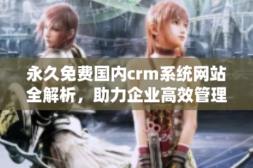永久免费国内crm系统网站全解析，助力企业高效管理客户关系