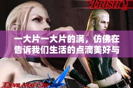 一大片一大片的满，仿佛在告诉我们生活的点滴美好与丰盈。