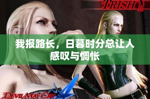我报路长，日暮时分总让人感叹与惆怅