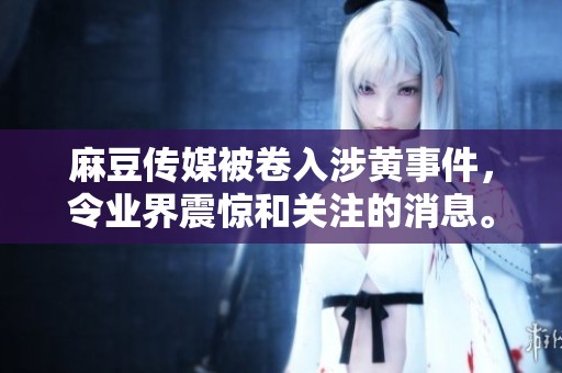 麻豆传媒被卷入涉黄事件，令业界震惊和关注的消息。