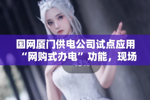 国网厦门供电公司试点应用“网购式办电”功能，现场勘查服务创新引人注目