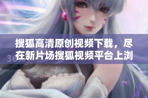 搜狐高清原创视频下载，尽在新片场搜狐视频平台上浏览观看。