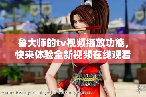 鲁大师的tv视频播放功能，快来体验全新视频在线观看服务吧！