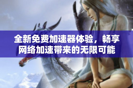 全新免费加速器体验，畅享网络加速带来的无限可能