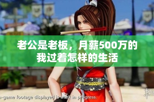 老公是老板，月薪500万的我过着怎样的生活