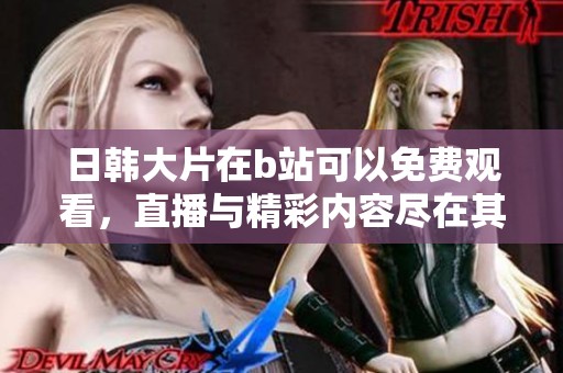 日韩大片在b站可以免费观看，直播与精彩内容尽在其中