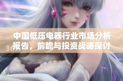 中国低压电器行业市场分析报告，前瞻与投资战略探讨