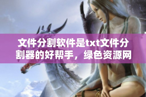 文件分割软件是txt文件分割器的好帮手，绿色资源网提供文件分割与合并工具