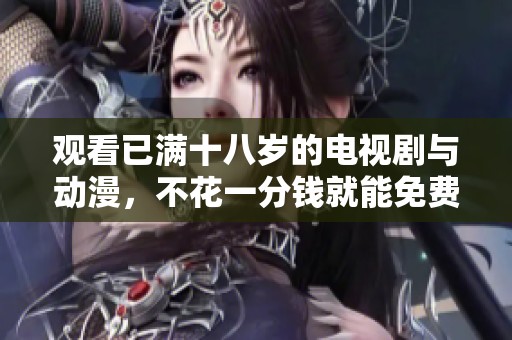 观看已满十八岁的电视剧与动漫，不花一分钱就能免费观看