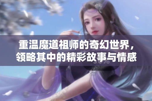 重温魔道祖师的奇幻世界，领略其中的精彩故事与情感纽带