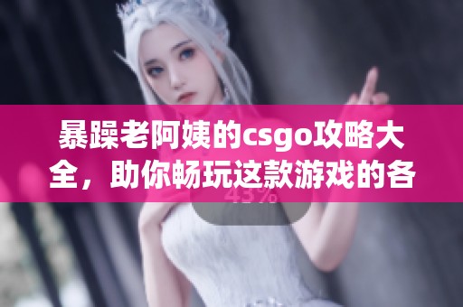 暴躁老阿姨的csgo攻略大全，助你畅玩这款游戏的各类技巧与心得