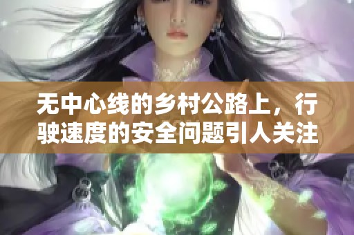 无中心线的乡村公路上，行驶速度的安全问题引人关注
