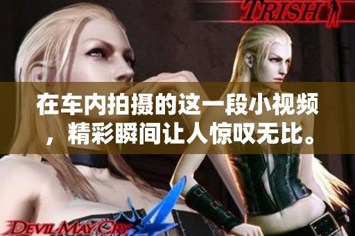 在车内拍摄的这一段小视频，精彩瞬间让人惊叹无比。