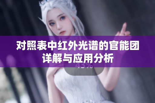 对照表中红外光谱的官能团详解与应用分析