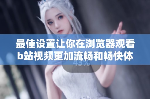 最佳设置让你在浏览器观看b站视频更加流畅和畅快体验