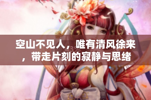 空山不见人，唯有清风徐来，带走片刻的寂静与思绪